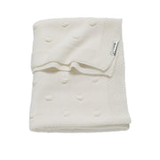 Meyco Baby Knots Knitted Baby Blanket – Offwhite – product view