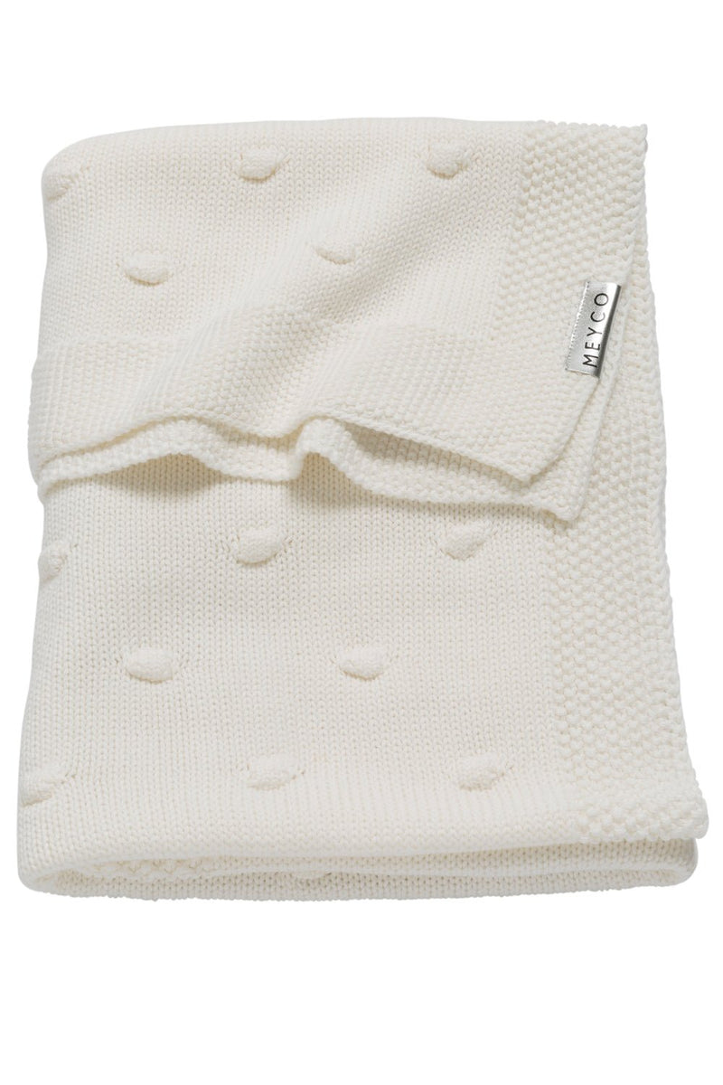 Meyco Baby - Knots crib bed blanket offwhite 75x100cm Mother & Baby offwhite