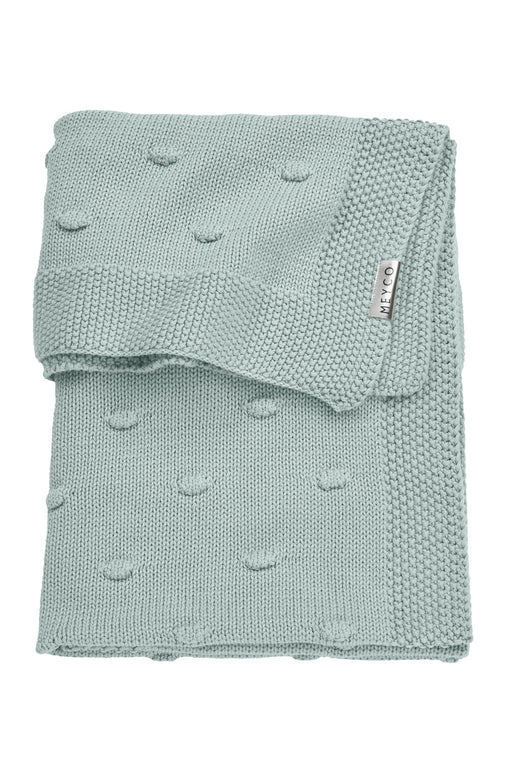 Meyco Baby - Knots crib bed blanket stone green 75x100cm Home & Kitchen stone green