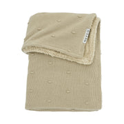 Meyco Baby Mini Knots Teddy Baby Blanket – Sand – product view