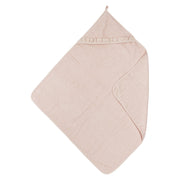 Meyco Baby Ruffle Hooded Bath Towel – Soft Pink – product view