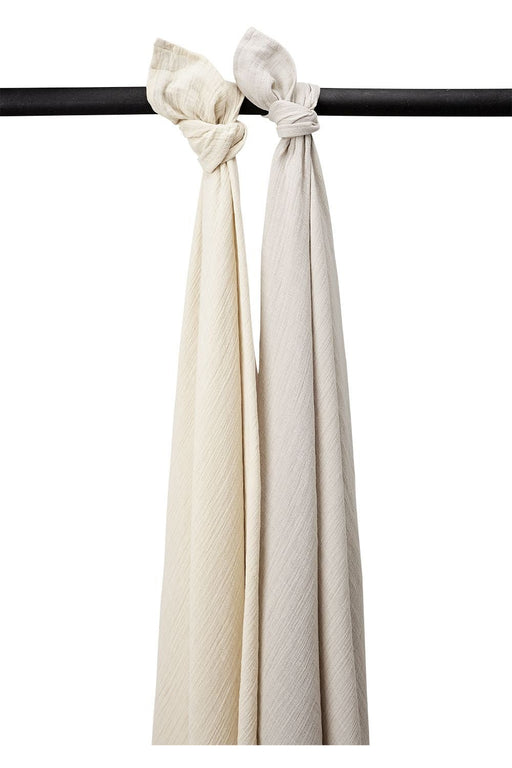 Meyco Baby - Swaddle 2 - pack pre - washed muslin Soft sand/greige 120x120cm Mother & Baby Soft sand/greige