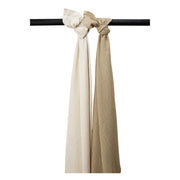 Meyco Baby Muslin Swaddle Blankets – Soft Sand/Taupe – product view