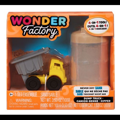 MGA Games - Wonder Factory - Never DRY Sand Construction Trucks Assortment IN Toys & Games