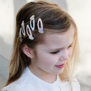 Mimi & Lula Teeny Heart Mini Clic Clacs Hair Clips (5-Pack) - detail or styling view; other accessories shown are not included
