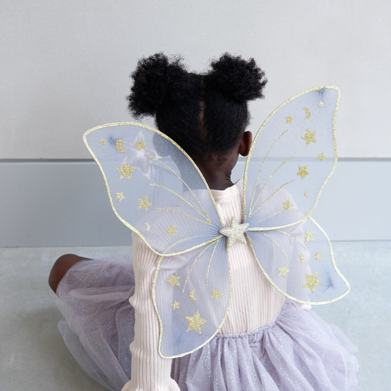 Mimi & Lula Super Starry Night Wings Grey - detail or styling view; other accessories shown are not included