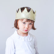 Mimi & Lula Sequin Crown-Gold - detail or styling view; other accessories shown are not included