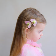 Mimi & Lula Rainbow Clic Clacs Hair Clips (2-Pack) - detail or styling view; other accessories shown are not included