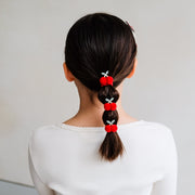 Mimi & Lula Pom Pom Cherries Ponies (4-Pack) - detail or styling view; other accessories shown are not included