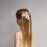 Mimi & Lula Peach Blossom Clic Clacs Hair Clips (4-Pack) - detail or styling view; other accessories shown are not included