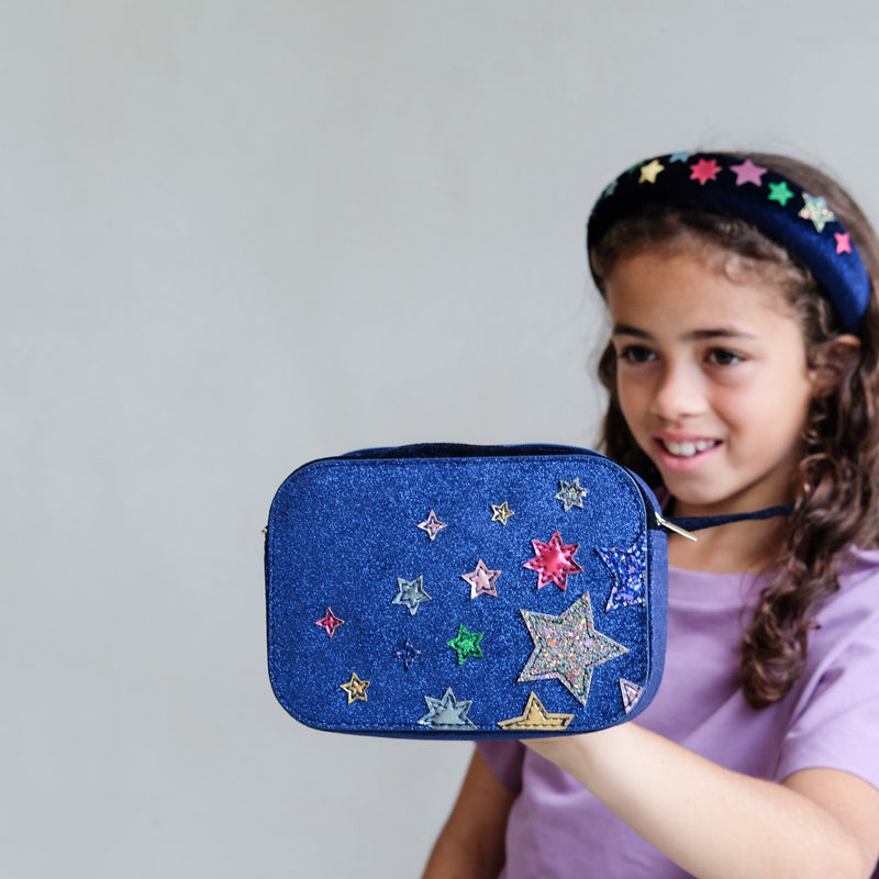 Mimi & Lula Night Sky Velvet Bag - detail or styling view; other accessories shown are not included