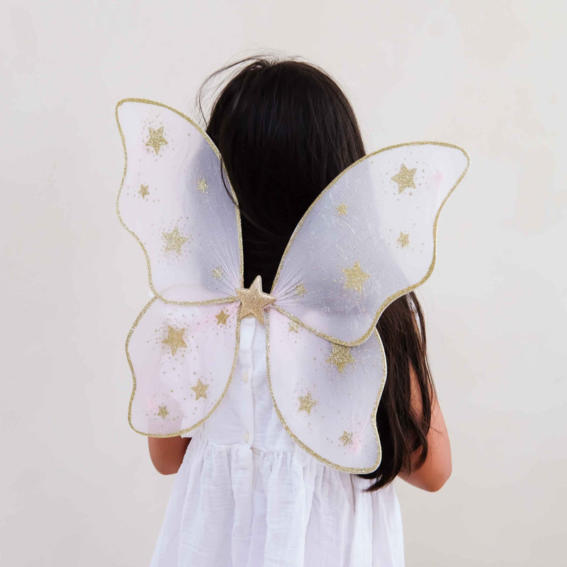 Mimi & Lula New Starry Night Wings Pink - detail or styling view; other accessories shown are not included