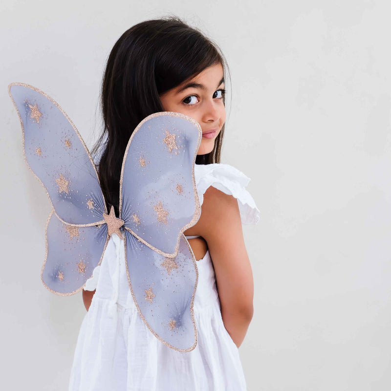 Mimi & Lula New Starry Night Wings Grey - detail or styling view; other accessories shown are not included