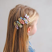 Mimi & Lula Mini Beasts Mini Clic Clacs Hair Clips (5-Pack) - detail or styling view; other accessories shown are not included