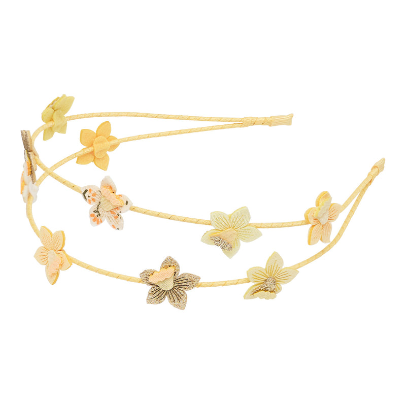Mimi & Lula Daffodil Double Headband - detail or styling view; other accessories shown are not included