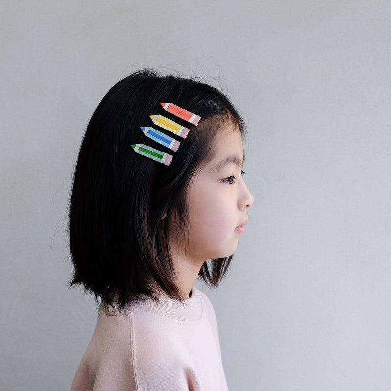 Mimi & Lula Colouring Pencil Clips (4-Pack) - detail or styling view; other accessories shown are not included