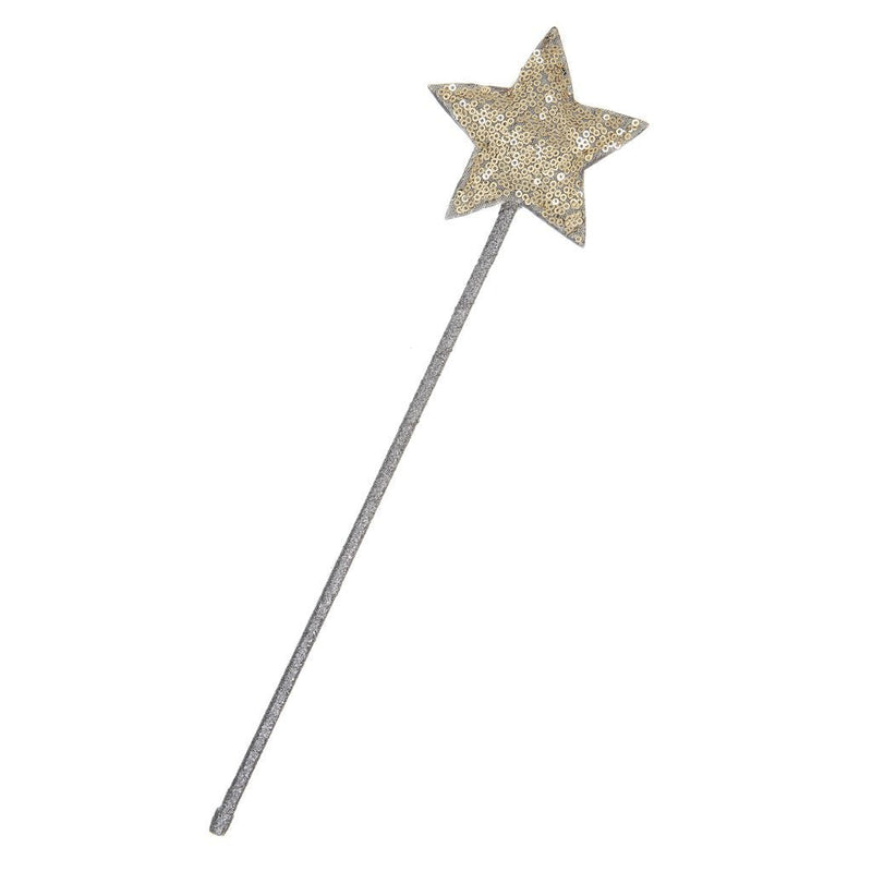 Mimi & Lula - Gold Sparkle Sequin Star Wand Arts & Entertainment