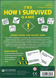 MindWare The How I Survived Game — back of package