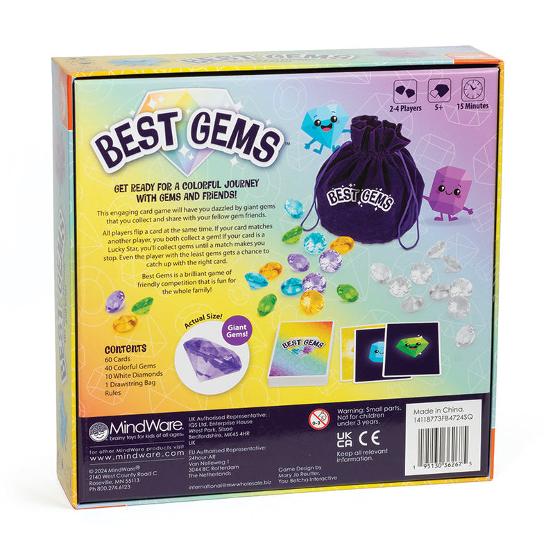 MindWare Best Gems — back of package