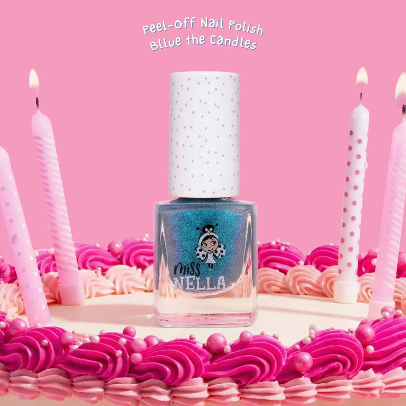 Miss Nella - Peel-Off Nail Polish - Blue the Candles | 4 mL / 0.14 oz - view 2