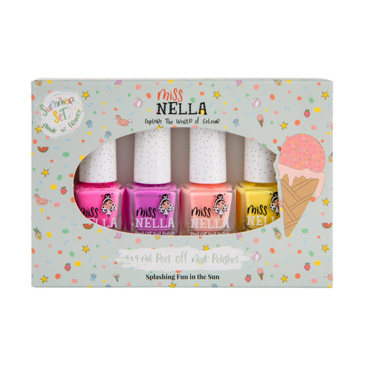 Miss Nella - 4 - Pack Peel Off Nail PolishCollection