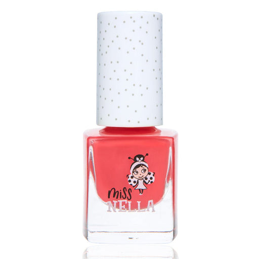 Miss Nella - Peel Off Nail Polish | Cherry Macaroon Coral Red - 