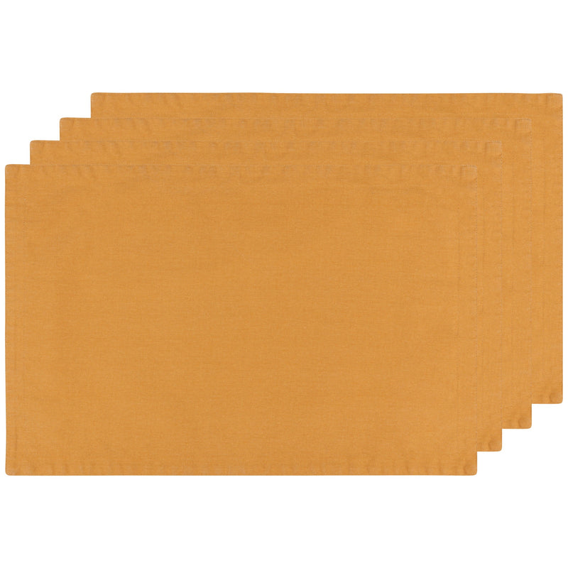 Danica - Ochre Stonewash Placemats Set of 4
