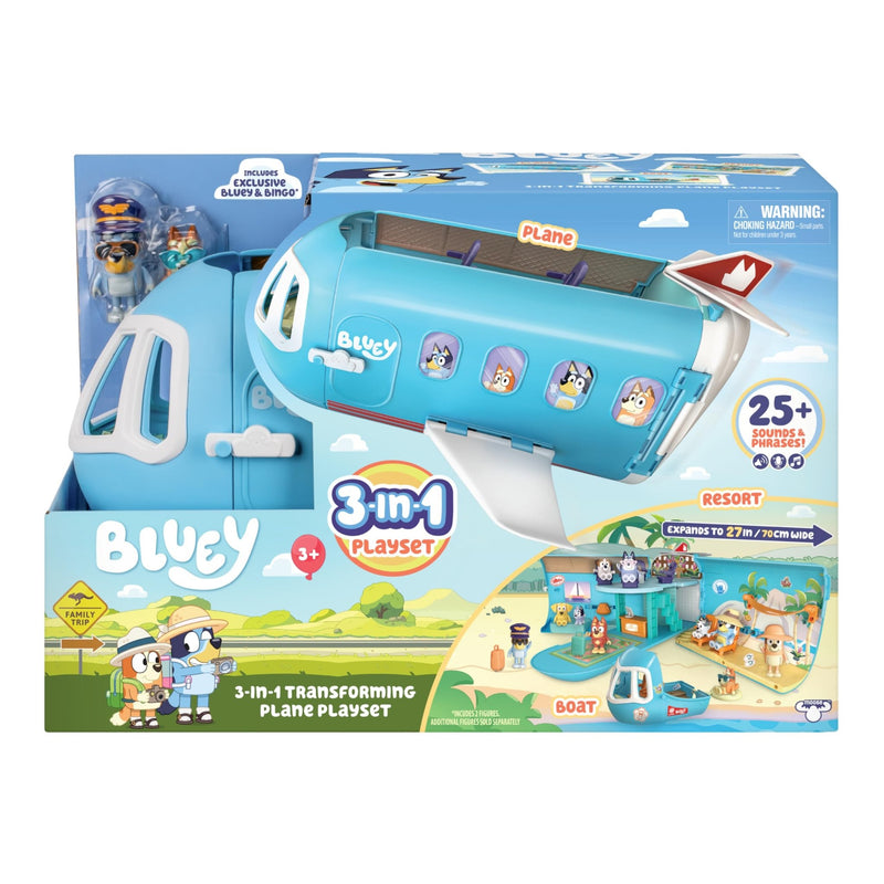 Moose Toys - BLUEY - S11 HOLIDAY GETAWAY AIRPLANE PLAYSET Toys & Games