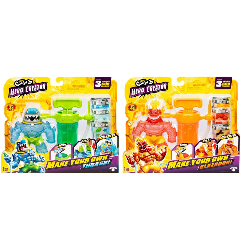 Moose Toys - HEROES of GOO JIT ZU - HERO CREATOR MAKE YOUR OWN (Single Random Pick) Toys & Games