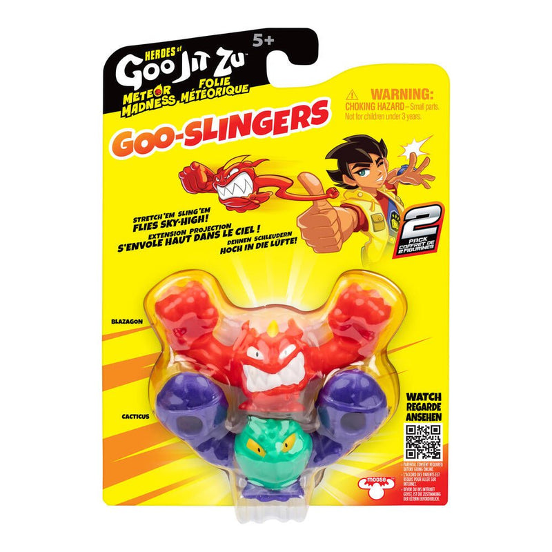 Moose Toys - HEROES OF GOO JIT ZU S13 METEOR MADNESS GOO SLINGERS 2PK 12 Toys & Games
