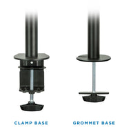 Mount - IT - Dual Monitor Clamp Stand up to 27" - Black Electronics