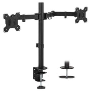 Mount - IT - Dual Monitor Clamp Stand up to 32" - Black Electronics