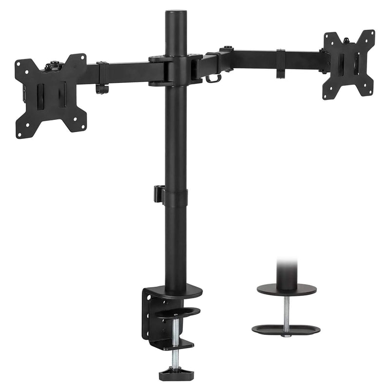Mount - IT - Dual Monitor Clamp Stand up to 32" - Black Electronics