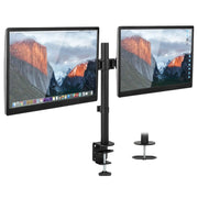 Mount - IT - Dual Monitor Clamp Stand up to 32" - Black Electronics
