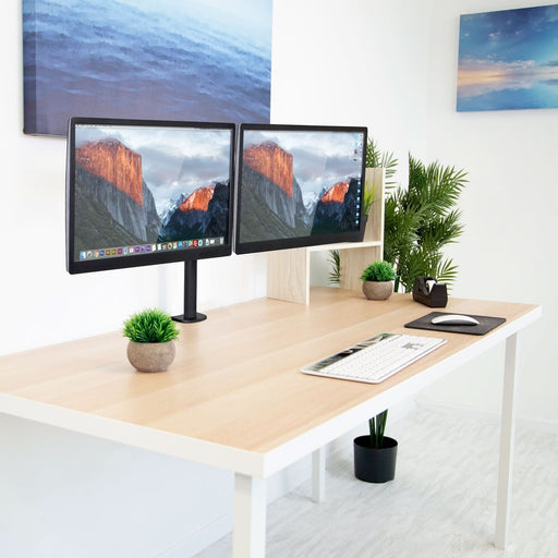 Mount - IT - Dual Monitor Clamp Stand up to 32" - Black Electronics