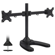Mount - IT - Dual Monitor Stand up to 24" - Black Electronics