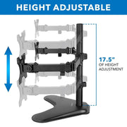 Mount - IT - Dual Monitor Stand up to 32" - Black Electronics