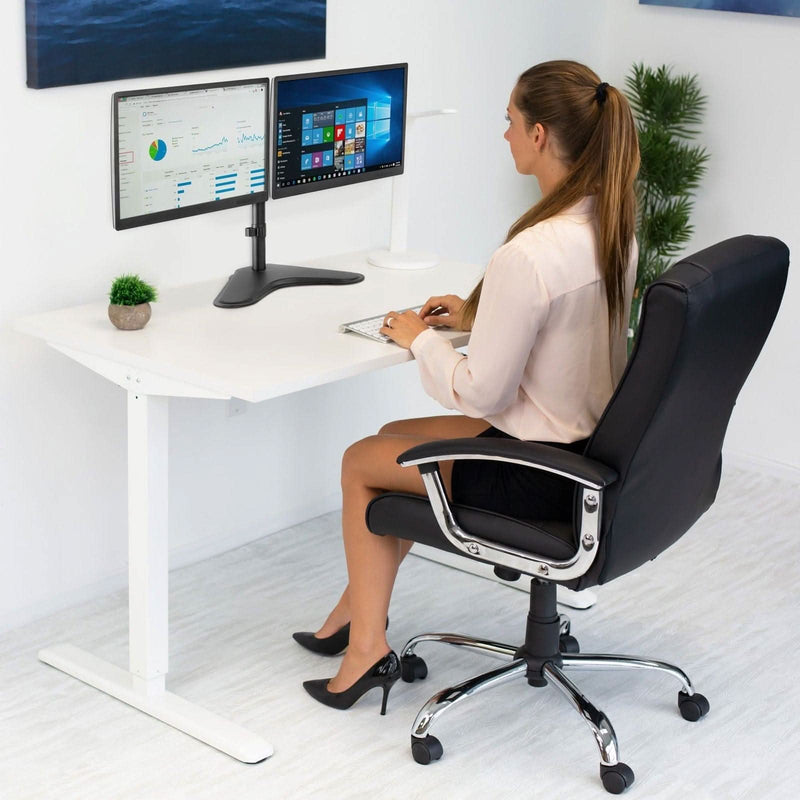 Mount - IT - Dual Monitor Stand up to 32" - Black Electronics