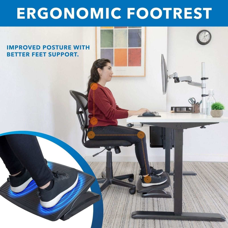 Mount - IT - Ergonomic Footrest with Tilt & Massage Surface Electronics