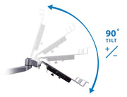 Mount - IT - Laptop Desk Clamp with Mouse Tray Electronics