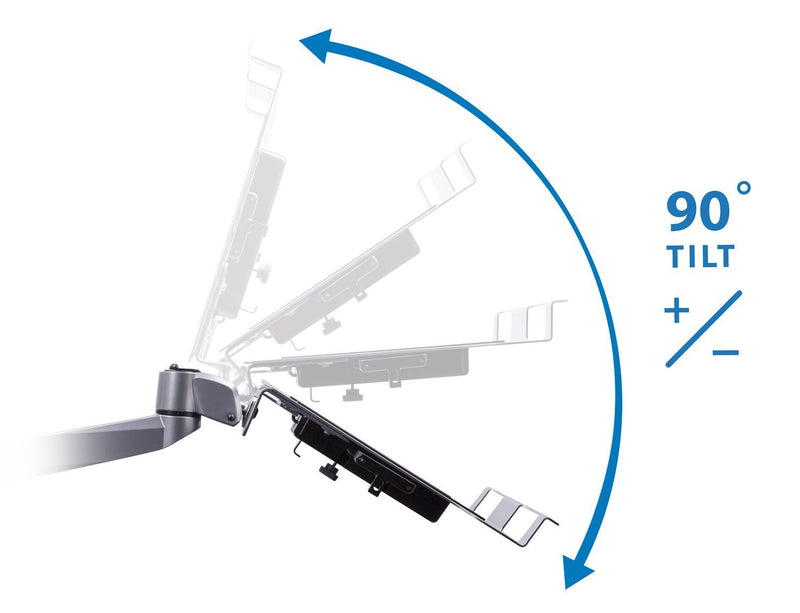 Mount - IT - Laptop Desk Clamp with Mouse Tray Electronics
