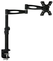 Mount - IT - Single Monitor Clamp Full Motion up to 30" - Black Electronics