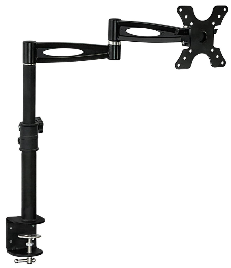 Mount - IT - Single Monitor Clamp Full Motion up to 30" - Black Electronics