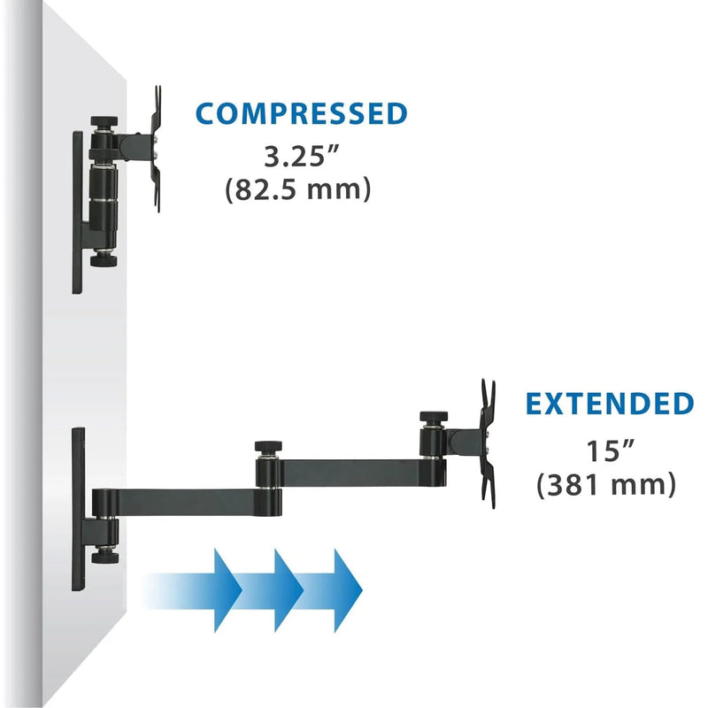 Mount - IT - TV Wall Mount Full Motion up to 30" - Black Electronics