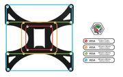 Mount - IT - TV Wall Mount Full Motion up to 42" with Removable Plate - Black Electronics