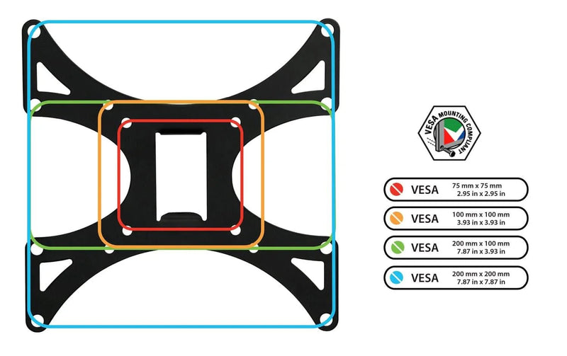 Mount - IT - TV Wall Mount Full Motion up to 42" with Removable Plate - Black Electronics