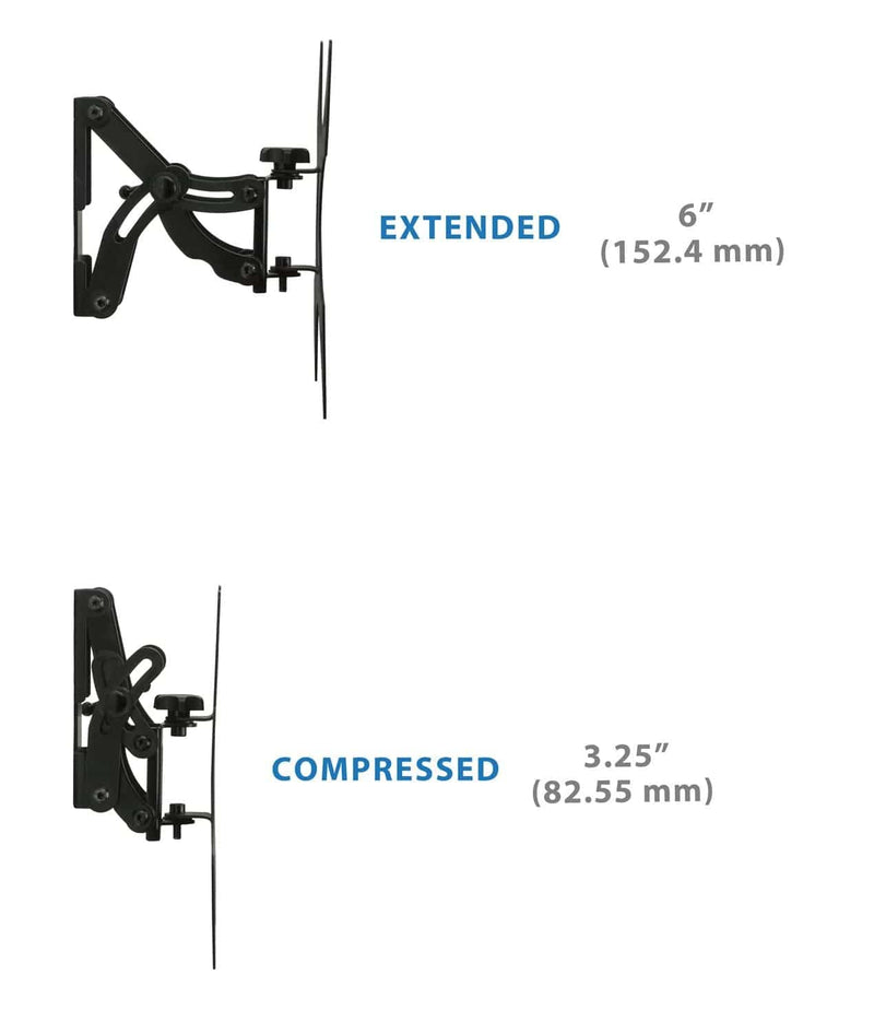 Mount - IT - TV Wall Mount Full Motion up to 42" with Removable Plate - Black Electronics