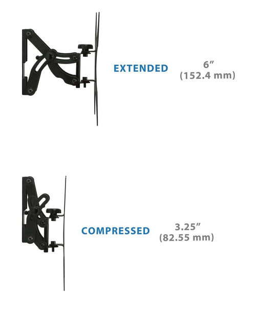 Mount - IT - TV Wall Mount Full Motion up to 42" with Removable Plate - Black Electronics