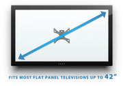 Mount - IT - TV Wall Mount Full Motion up to 42" with Removable Plate - Black Electronics