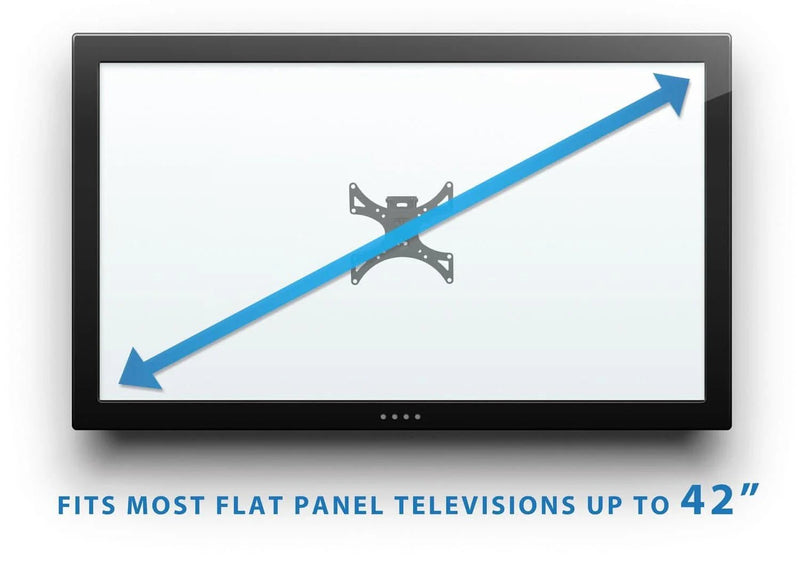 Mount - IT - TV Wall Mount Full Motion up to 42" with Removable Plate - Black Electronics
